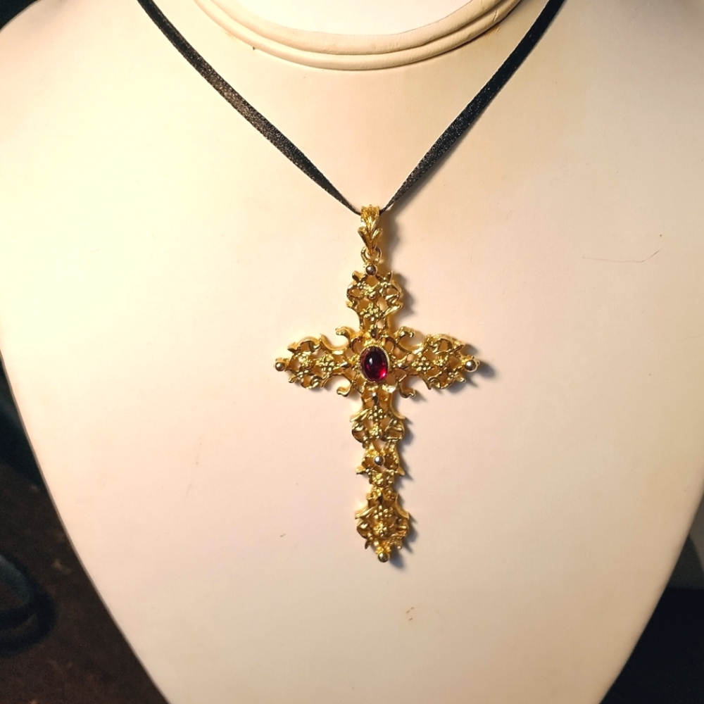 Vintage Avon Cross Slide Pendant